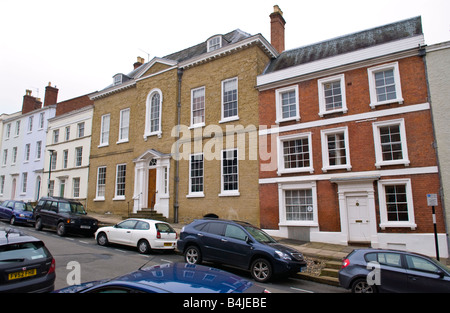 Grande edificio in stile Georgiano tipico di Ludlow Shropshire England Regno Unito Foto Stock