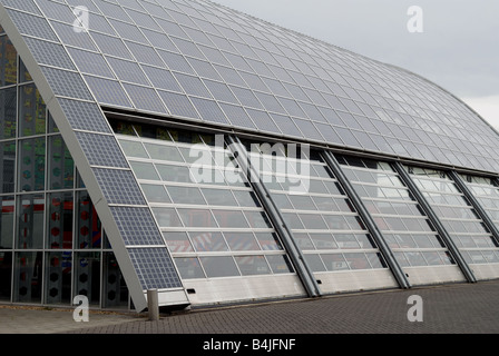 A energia solare stazione dei vigili del fuoco, Houten, Utrecht, Paesi Bassi. Foto Stock