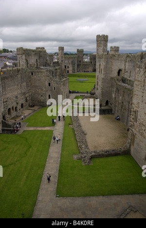 Caernarfon Castle Foto Stock