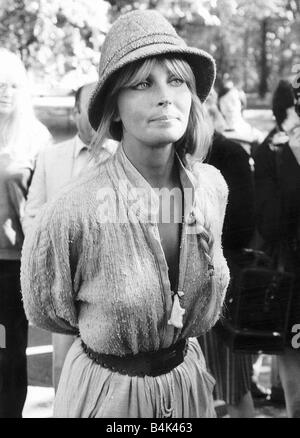 Bo Derek actrice americano Settembre 1981 a Londra per promuovere il suo film Tarzan l'Ape Man dbase Foto Stock