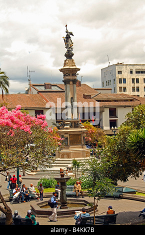 Plaza de la Independencia, Quito Ecuador Foto Stock