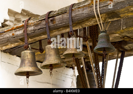 Le campane della Torre Campanaria della Basilica di Santa Sofia in Novgorod grande (Russia) Foto Stock