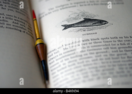 Illustrazioni in bianco e nero da un libro di pesca da Izaack Walton, 'l'Compeat pescatore". Foto Stock