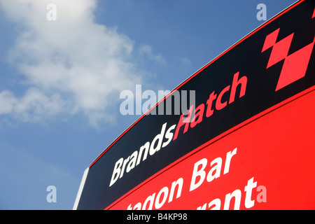 Close up di grandi Brands Hatch segno Foto Stock