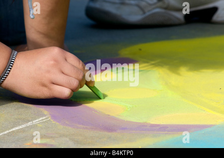 illustrazione di gesso Foto Stock