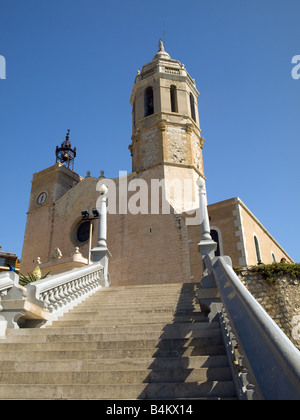 Chiesa di Sitges - Esglesia de Sant Bartomeu mi Santa Tecla Foto Stock
