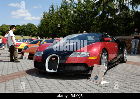 Bugatti Veyron 16,4 del 2008 a Prato Brook Concours d'Eleganza in Rochester Michigan STATI UNITI Foto Stock