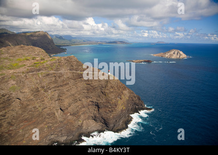 Makapuu Lighthouse Oahu Hawaii Foto Stock