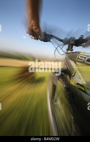 Mountain Bike in Kent England Foto Stock