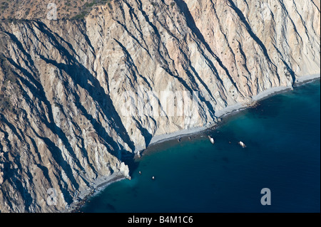 Vista aerea di Anacapa isola della California Isole del Canale Il Parco Nazionale delle Channel Islands a fine giornata Foto Stock