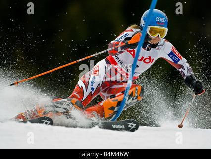 Tanja Poutiainen Finnland - Weltcup Slalom Ofterschwang 27 01 2008 Foto Stock