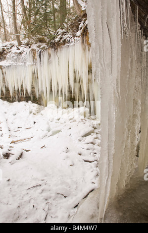 La Eben le grotte di ghiaccio in Hiawatha National Forest in Michigan s Penisola Superiore vicino alla cittadina di Eben Foto Stock