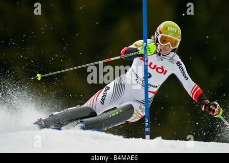 SCHILD Marlies Österreich - Weltcup Slalom Ofterschwang 27 01 2008 Foto Stock