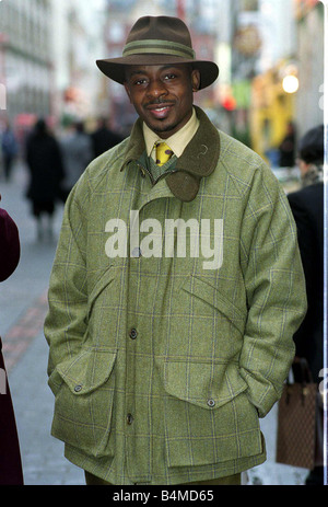 Vas Blackwood attore in London feb. 1999 è apparso nel film Lock STOCK PAZZI SCATENATI Foto Stock