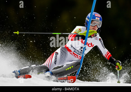 ZETTEL Kathrin Österreich - Weltcup Slalom Ofterschwang 27 01 2008 Foto Stock