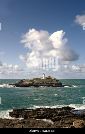 Godrevy Lighthouse, Cornwall Foto Stock