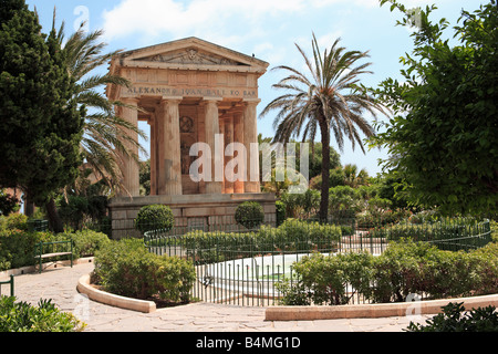 Lower Barrakka Gardens valletta malta Foto Stock