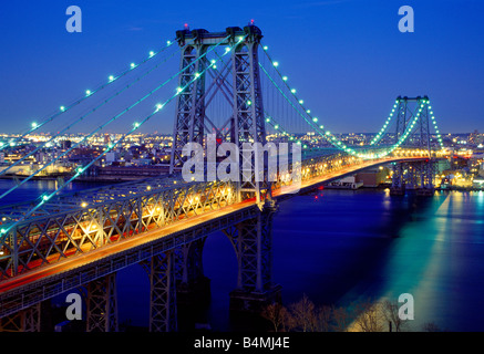 Il Williamsburg Bridge, New York Foto Stock