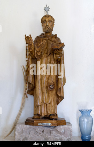 Santo Domingo de Guzman statua a Mision Santa Gertrudis Baja California Messico Foto Stock