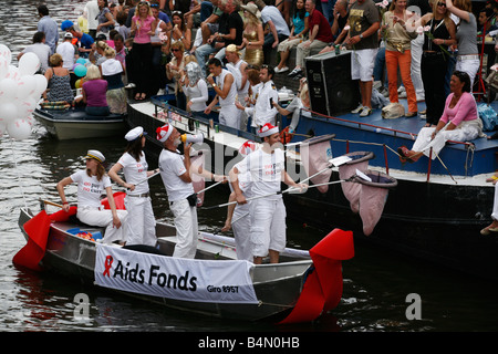 Canal Gay Pride 20087 in Amsterdam Foto Stock