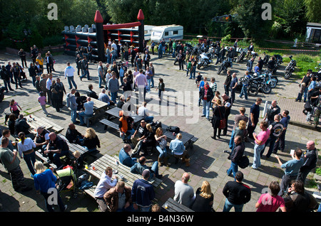 Paesi Bassi Amsterdam Angeli luogo Hells Angels clubhouse open house Foto Stock