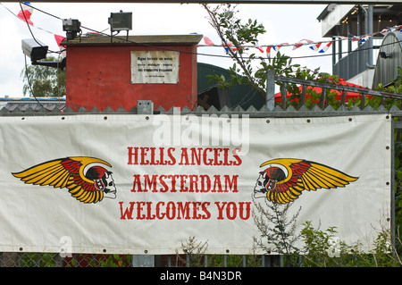 Paesi Bassi Amsterdam Angeli luogo Hells Angels clubhouse open house Foto Stock