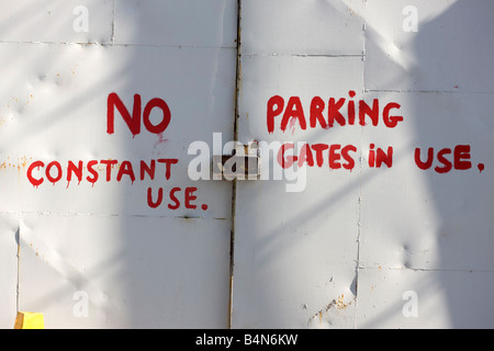 Nessun segno di parcheggio Londra Foto Stock