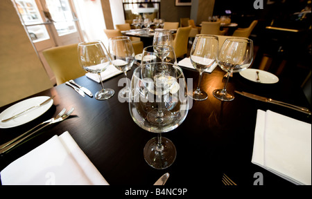 Varie immagini di Purnell's Restaurant in Cornwall Street Birmingham Foto Stock