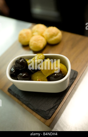 Varie immagini di Purnell's Restaurant in Cornwall Street Birmingham Questo è uno degli antipasti Foto Stock