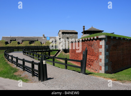 North Redoubt at Old Fort Niagara State Historic Site in Youngstown New York NY pictures images photos photograph horizontal in USA US hi-res Foto Stock