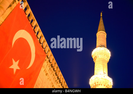 La Moschea Blu, Sultan Ahmet Camii, Istanbul, Turchia Foto Stock