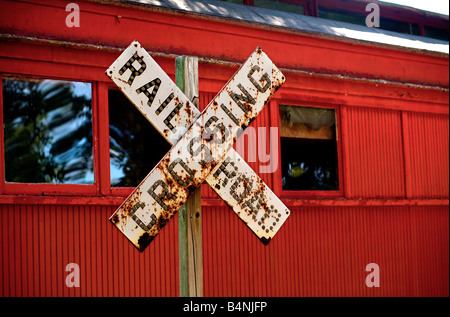 Un display a Wisconsin Railroad Museum Foto Stock