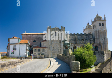 In Portogallo la Costa Verde Porto Oporto la Cattedrale, a Sé Foto Stock