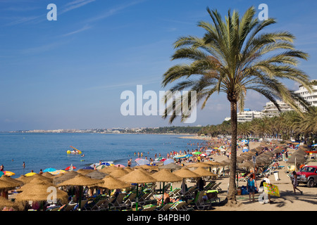 Marbella Malaga Provincia Costa del Sol Spagna La Fontanilla beach Foto Stock