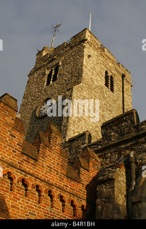 Torre di una chiesa a Rayleigh Foto Stock