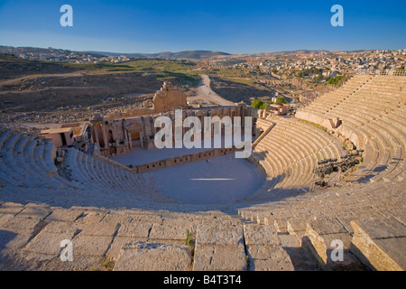 Teatro del nord, Jerash, Giordania Foto Stock