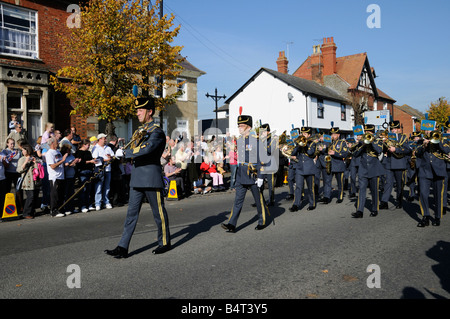 La fascia centrale della RAF sfilate in Wootton Bassett, Wiltshire Foto Stock