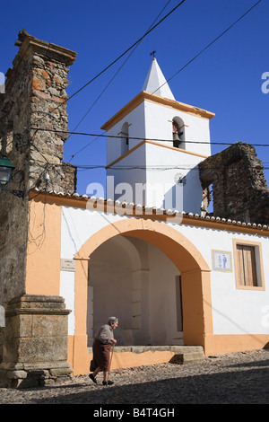 Il quartiere medievale, Castelo de Vide village, Alentejo, Portogallo Foto Stock