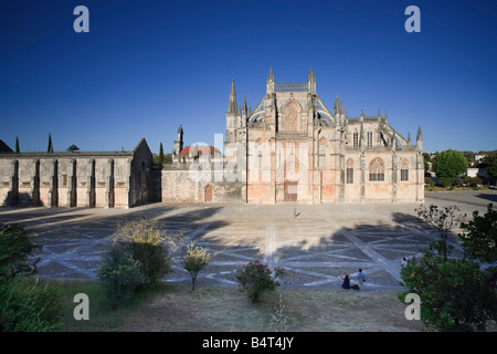 Monastero di Santa Maria da Vitoria (Patrimonio Mondiale UNESCO), Batalha, Estremadura, Portogallo Foto Stock