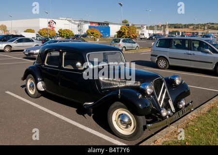 Anni Cinquanta Citroen 'Avant trazione', Francia. Foto Stock