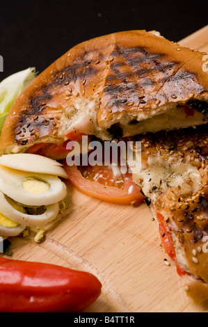 Pane appena sfornato pagnotta di carne Foto Stock