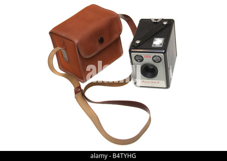 Un Kodak Brownie III Flash fotocamera. Foto Stock