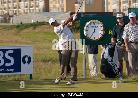 Tiger Woods i mondi n. 1 giocatore in azione a St Andrews la casa del golf Foto Stock