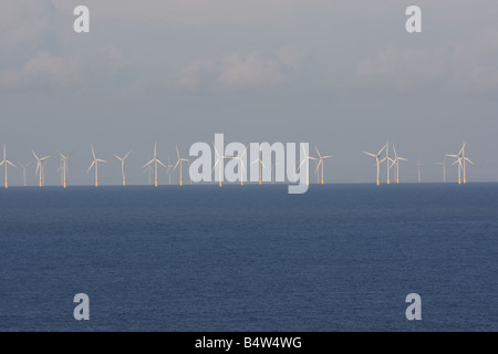 Le turbine eoliche OFF SHORE GALLES DEL NORD Foto Stock