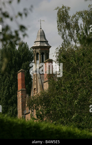 La casa e resti dell'Abbazia visto da motivi Foto Stock