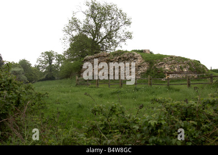 Vecchie mura della antica città romana di Silchester Inghilterra Hampshire REGNO UNITO Foto Stock