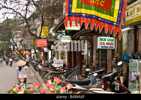 Hawker Hanoi Vietnam Foto Stock