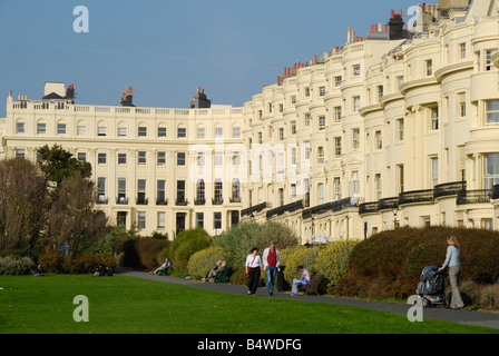 Vista della piazza di Palmeira Hove East Sussex England Foto Stock