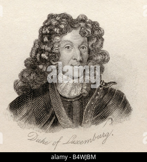 Francois Henri de Montmorency-Bouteville, Duca di Piney-Luxembourg, comunemente noto come Lussemburgo, dal 1628 al 1695. Maresciallo generale francese della Francia. Foto Stock