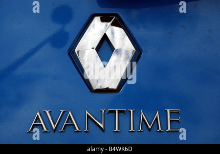 La Renault Avantime Agosto 2002 auto blu HV02 FKP Foto Stock